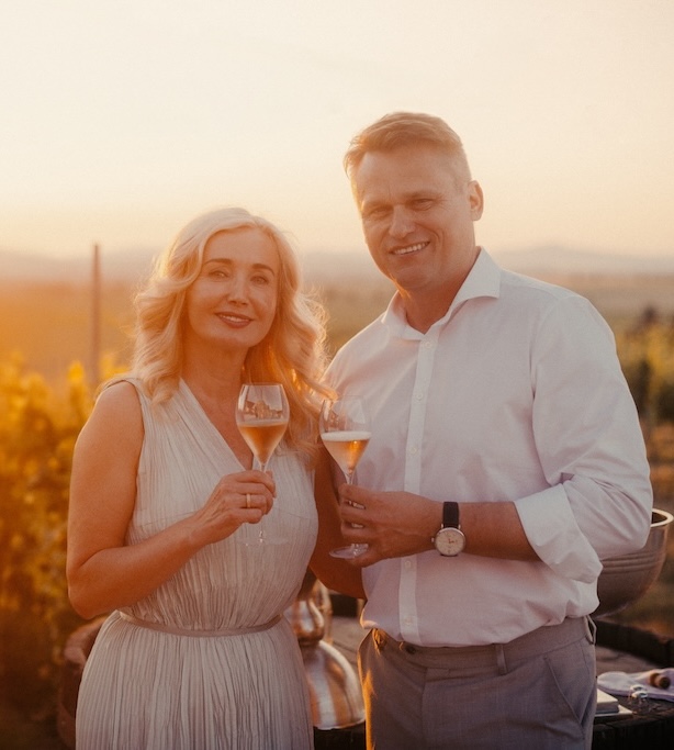 Anetta and Rasťo Demeš at Tajna Vineyards & Winery